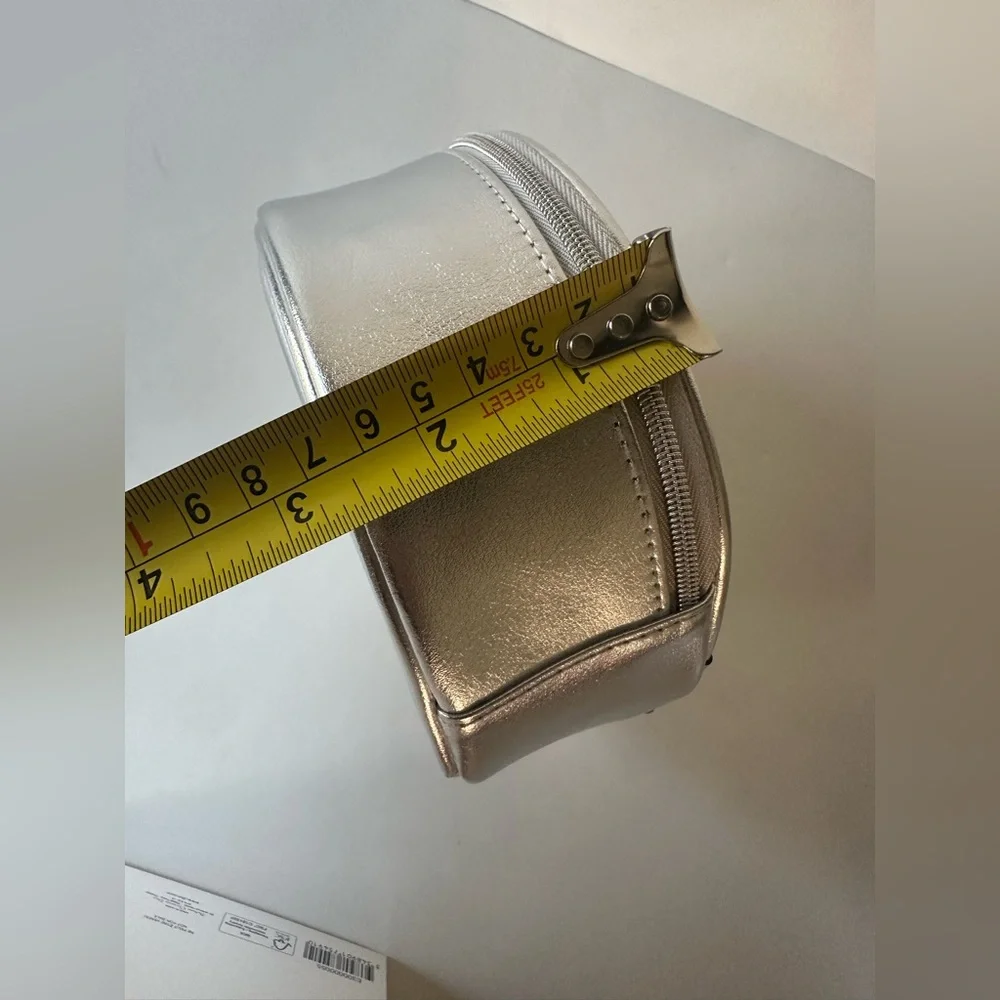 Dior Metallic Silver Cosmetic Pouch‎